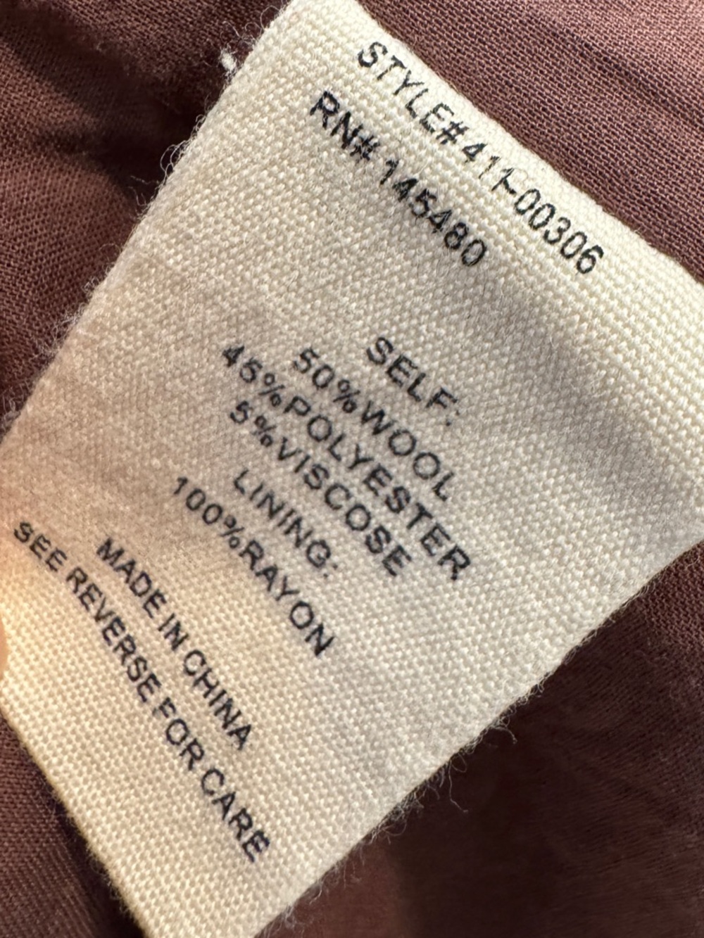Mo:Vint Plaid Wool Blend Blazer Jacket in Rust, Navy, brown + cream size Small - Picture 9 of 11
